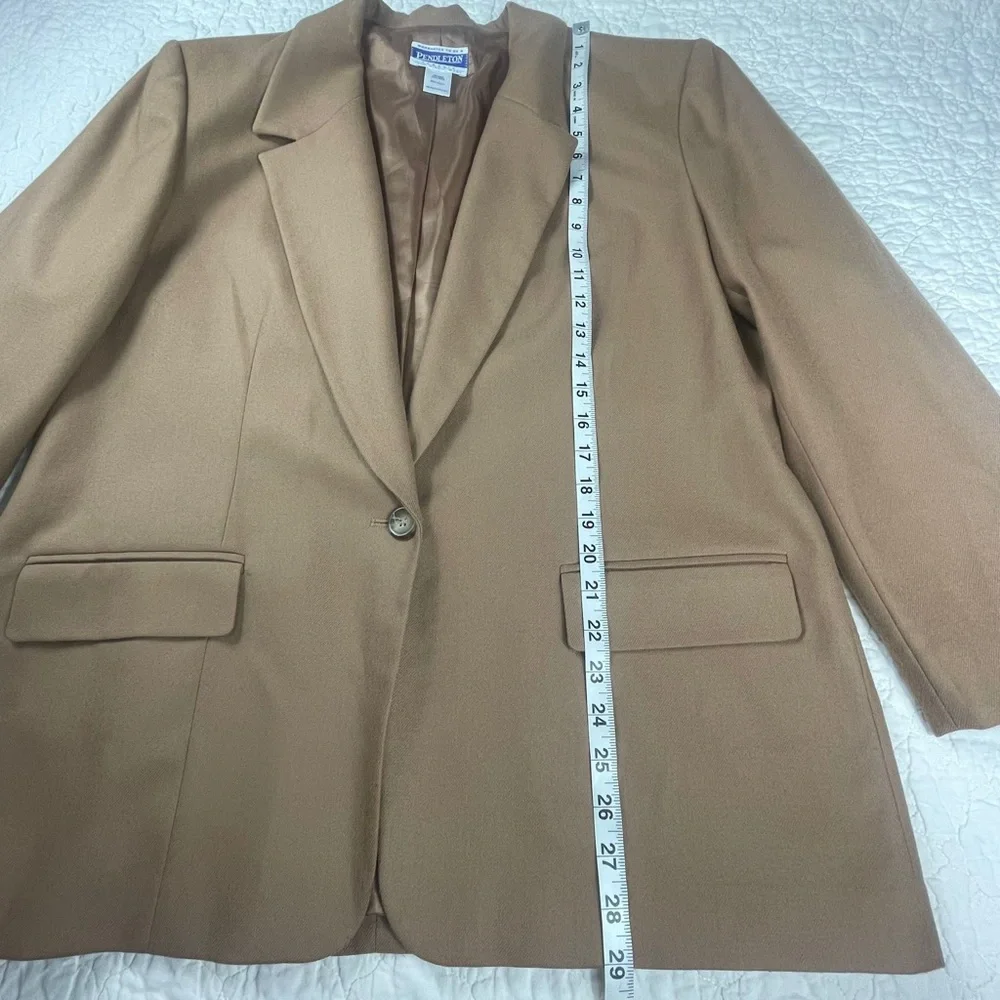 🔥Vintage Pendleton Classic 100% Wool Blazer Camel Brown Men’s Suit Coat